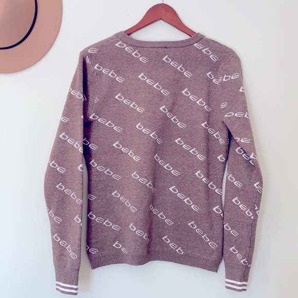 bebe Brown sweater size L NWT - Picture 5 of 7